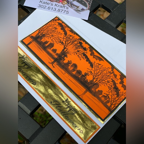 Lot of 6 Handmade Halloween Cards - Picture 10 of 10